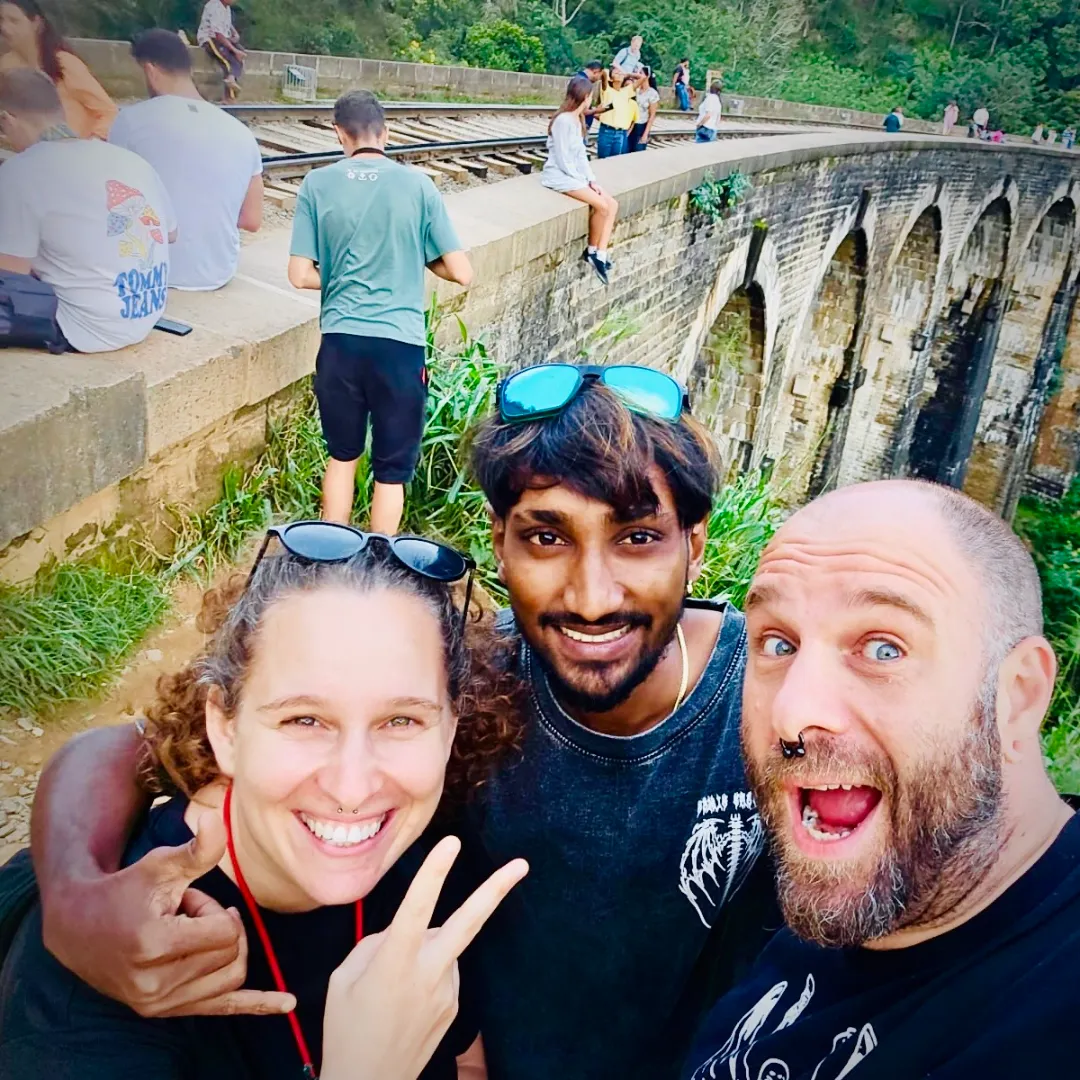 Hasitha with guests